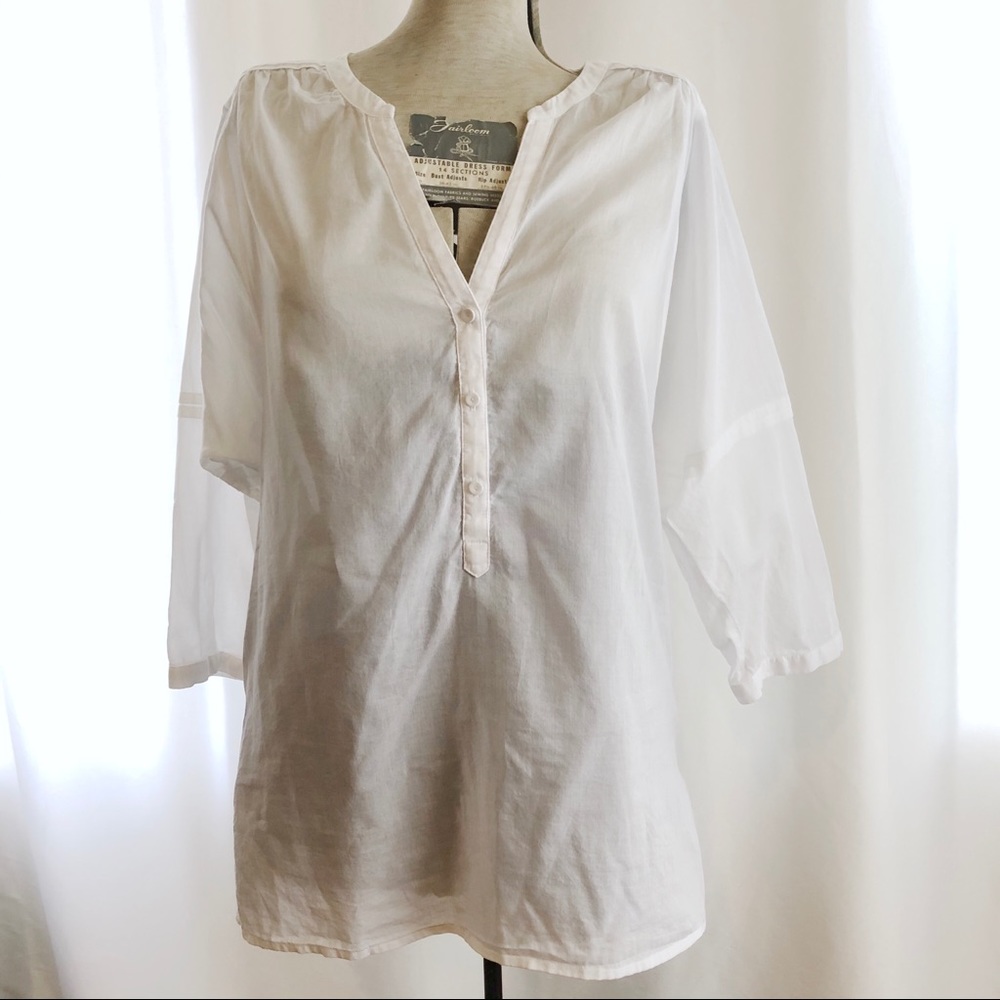 Ann Taylor Loft white tunic
